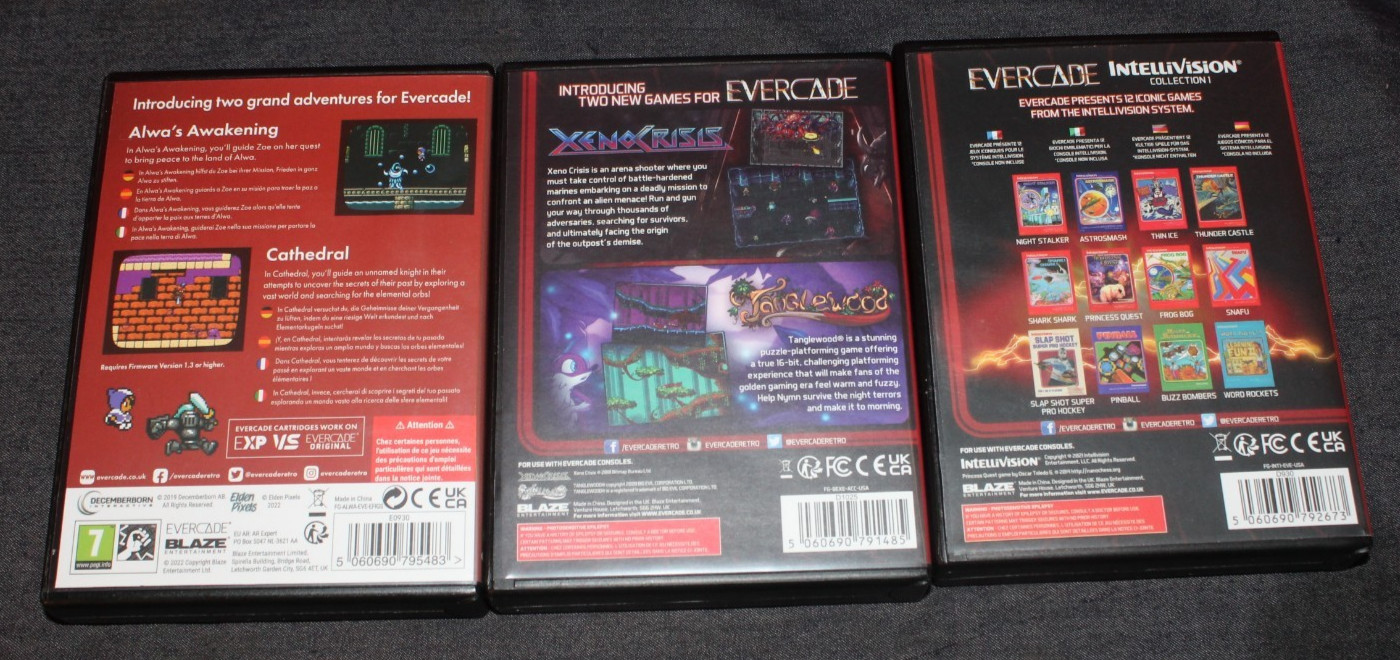 Evercade Console, 9 Games, Intellivision, Indie Heroes, Gaelco Acrade AO4079461
