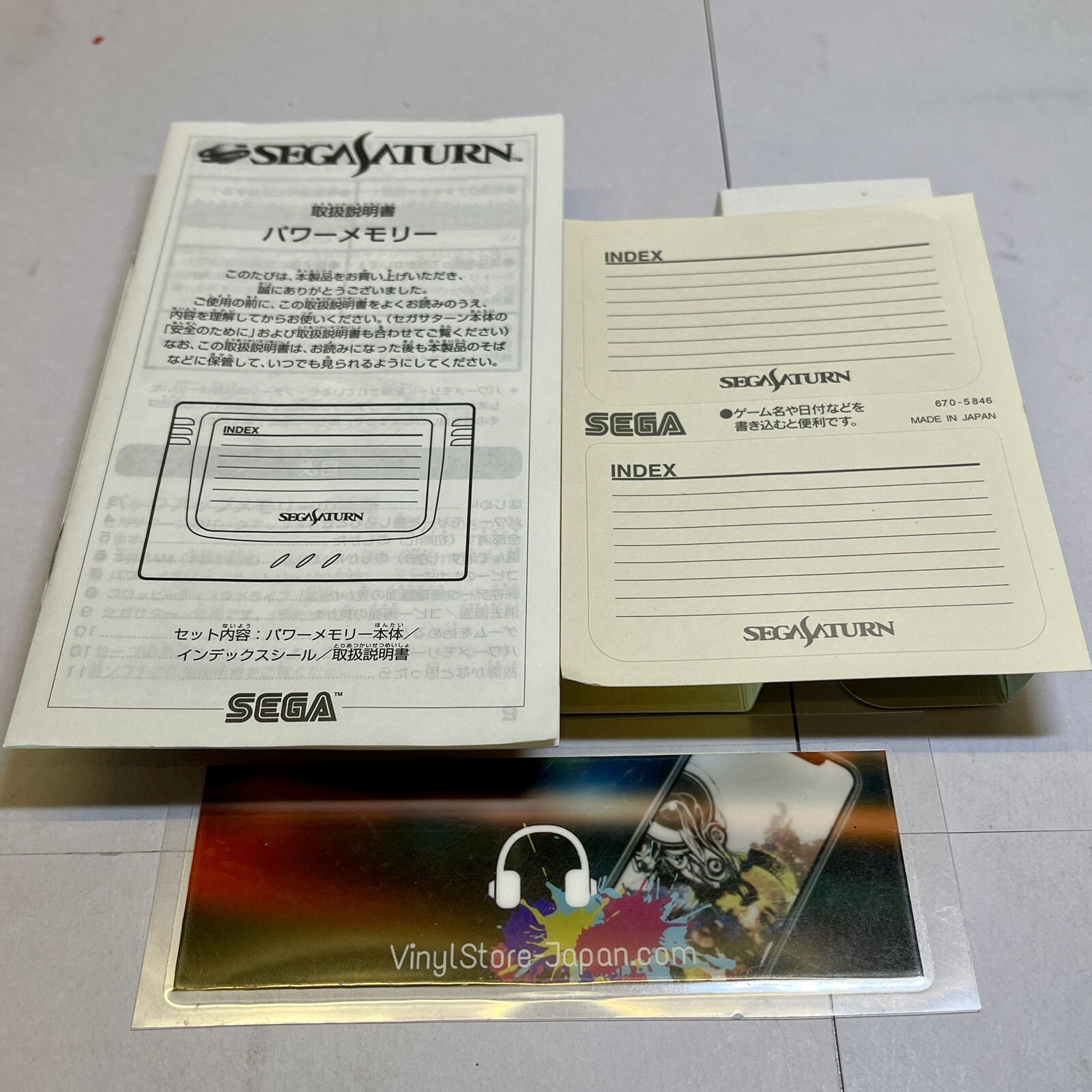 Boxed SEGA SATURN CONSOLE SET HST-0019 White w/2games Japan Used VG+/EX
