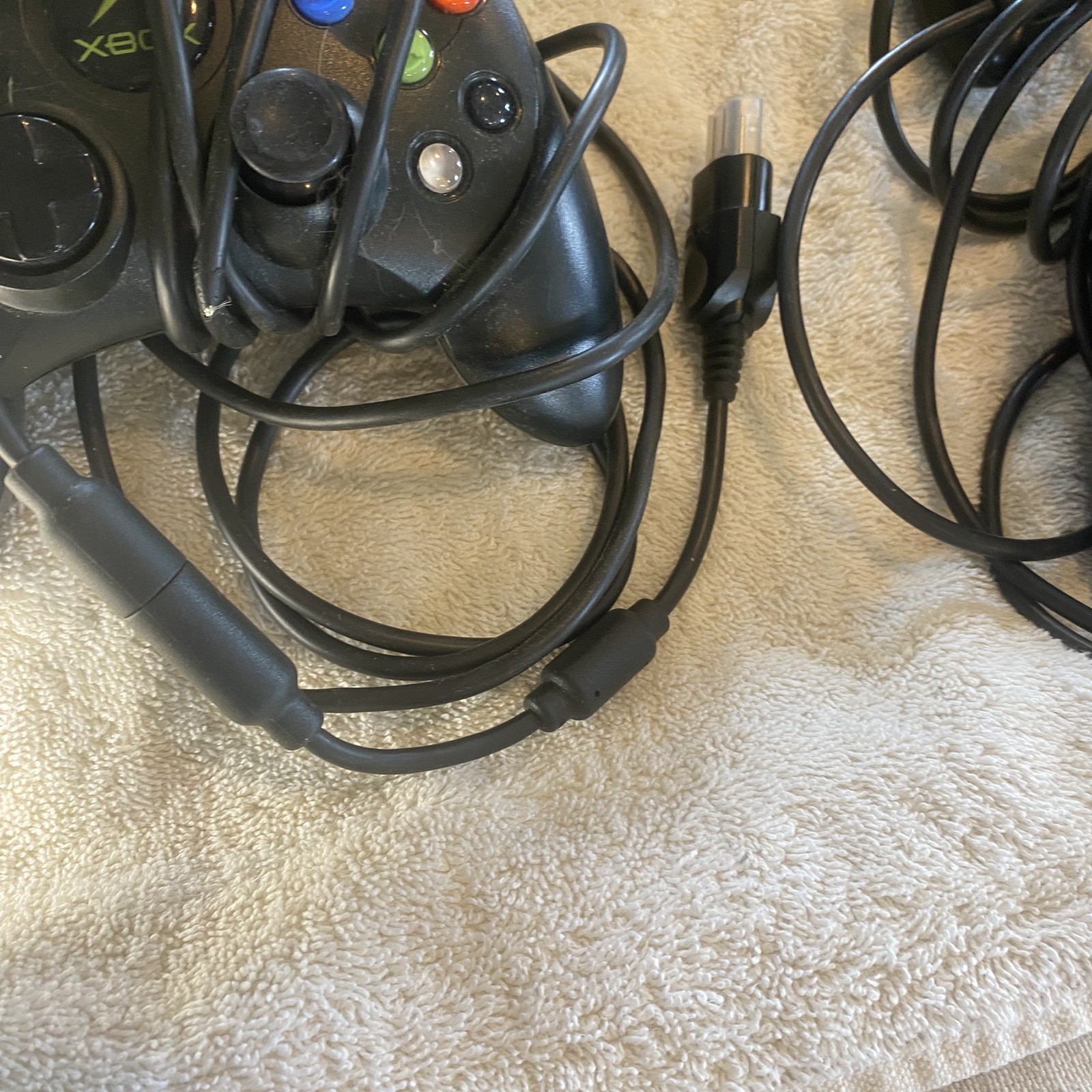 OG XBox with 7 Remotes and 5 games