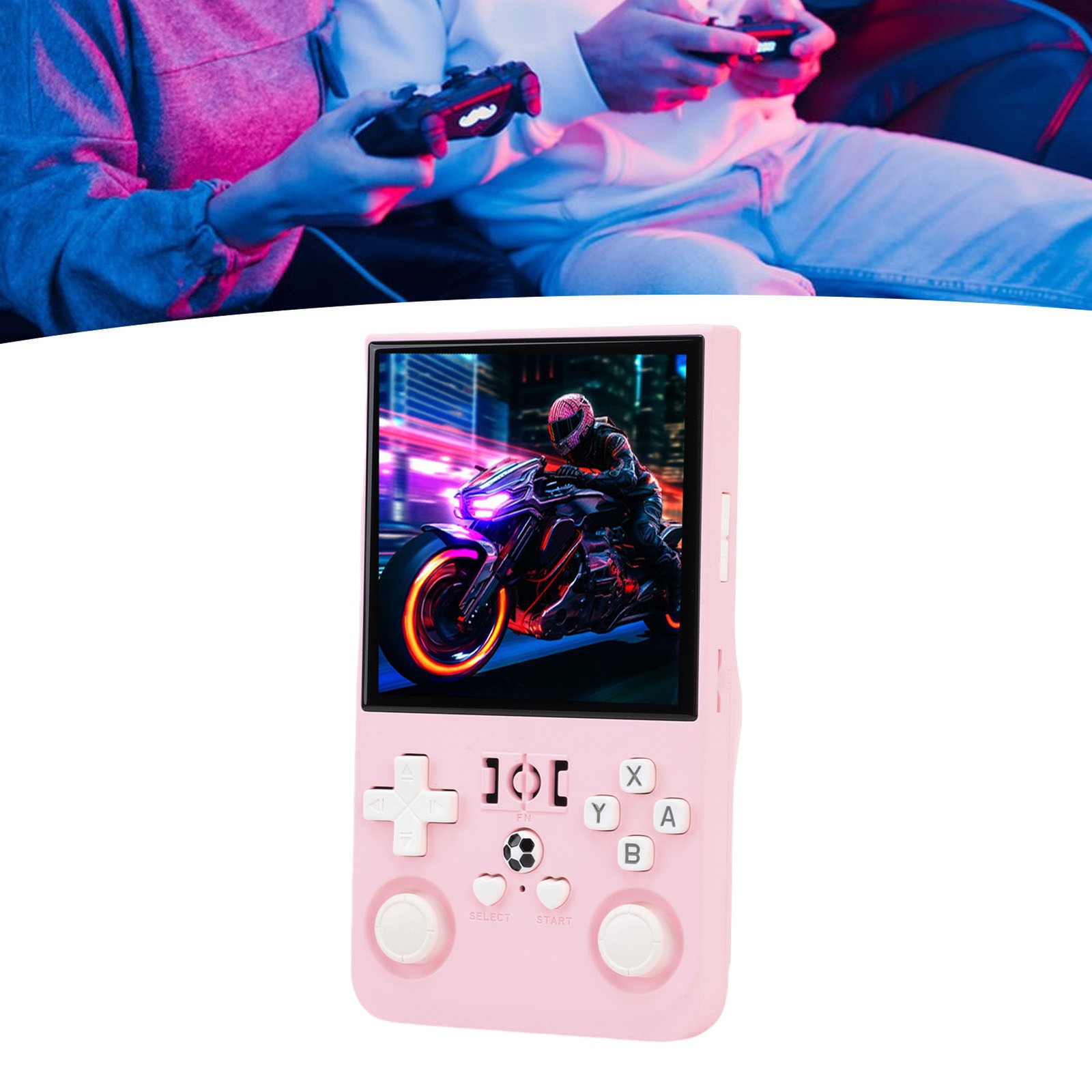 R36MAX Retro Handheld Game Console 4000mAh Long Battery Life 4 Inch Open So CSLY
