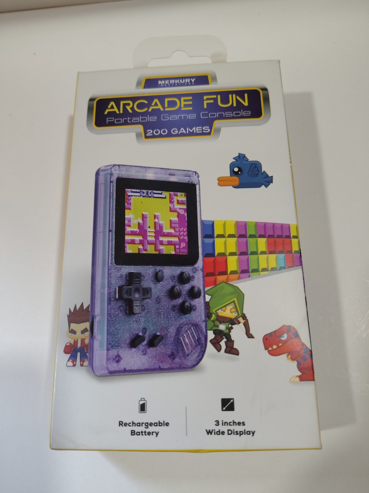 Merkury Innovations Arcade Fun Portable Game Console 200 Games 2025 (New/Sealed)
