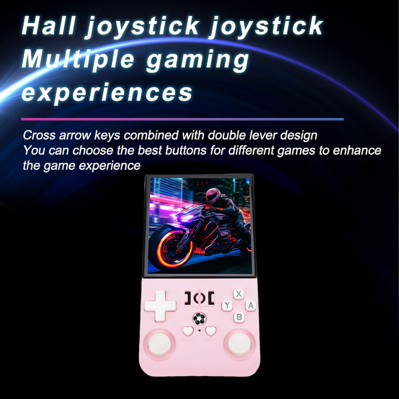 R36MAX Retro Handheld Game Console 4000mAh Long Battery Life 4 Inch Open So CSLY