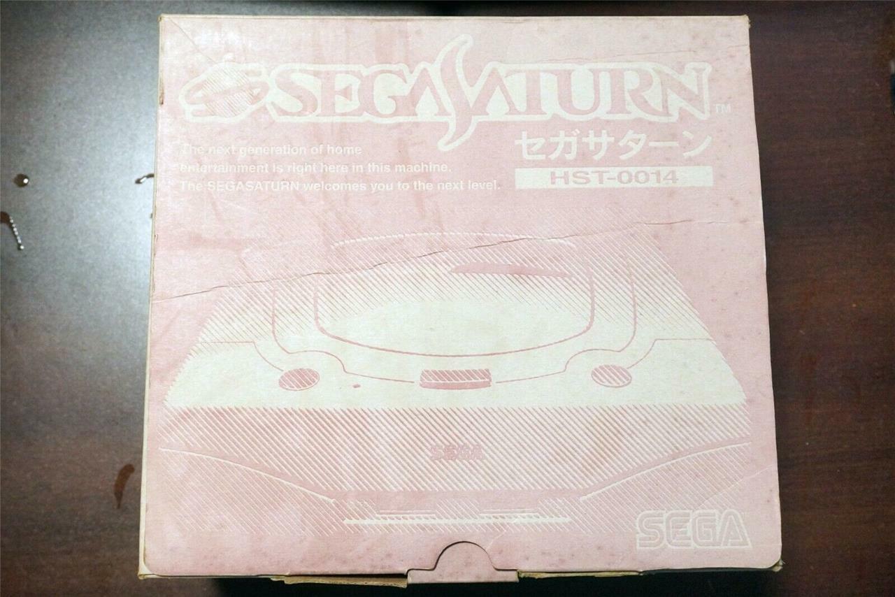 Sega Saturn console white boxed HST-0014 Japan SS system US Seller