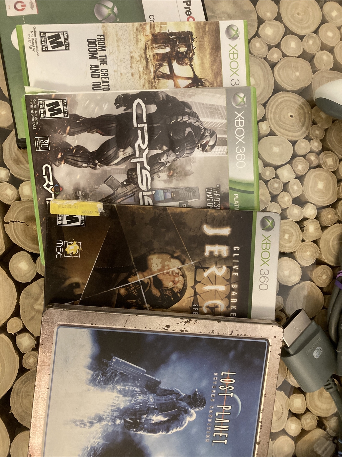 Microsoft Xbox 360 White Console Video Game System, KINECT 120GB + Games Bundle