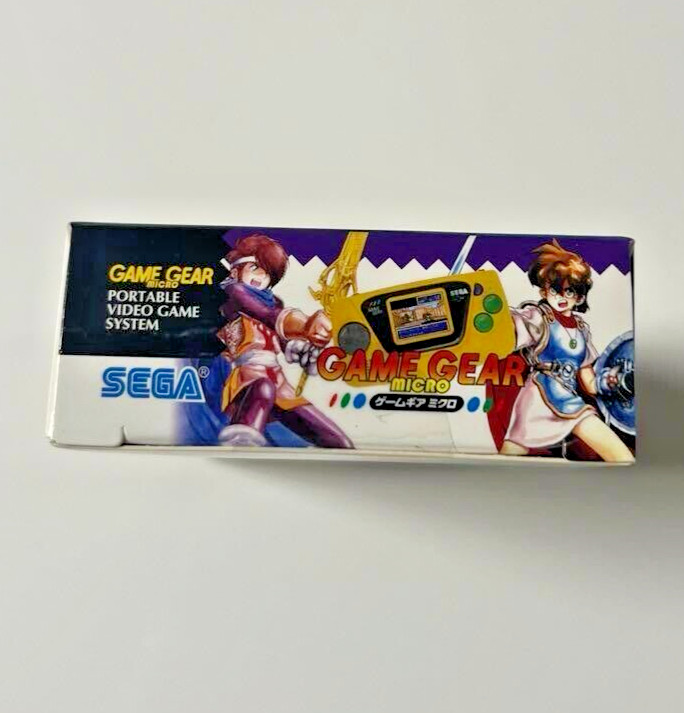 Sega Game Gear Micro Mini yellow 4 Collection Games Preloaded