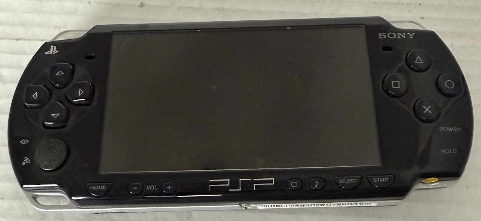 Sony PSP-2001 Black Console W/ Case & SD Card — Tested