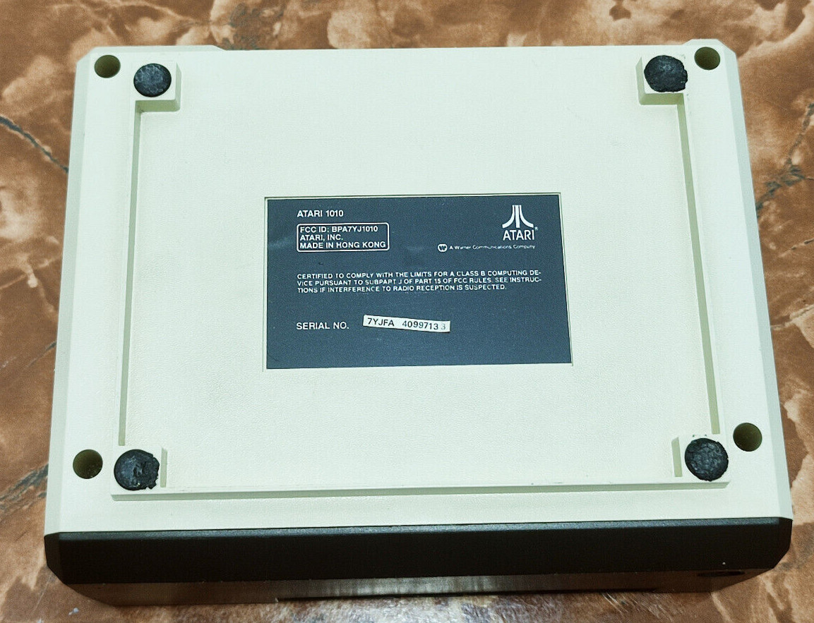 Vintage Atari 1010 Program Recorder Untested For Parts or Repair
