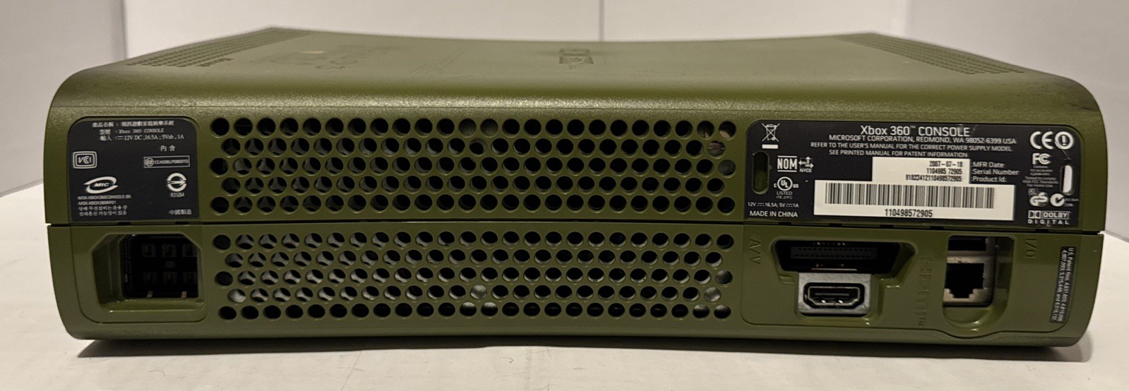 Halo 3 Xbox 360 Console w 20GB HDD NXE 7363 Serviced 👀 Clean w OEM Controller