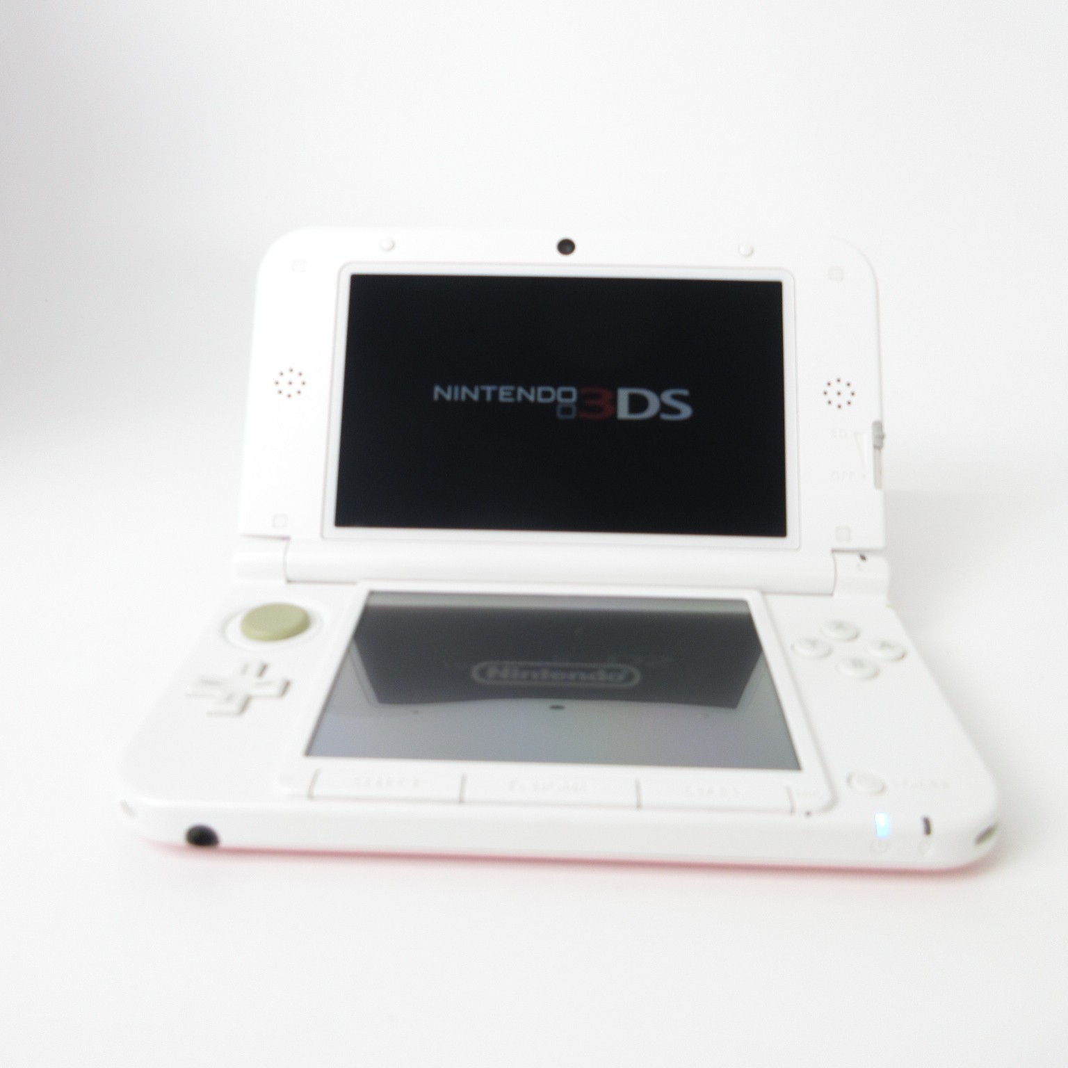【Excellent】Nintendo 3DS LL XL Pink x White Console ONLY Japanese Edition #Arr042