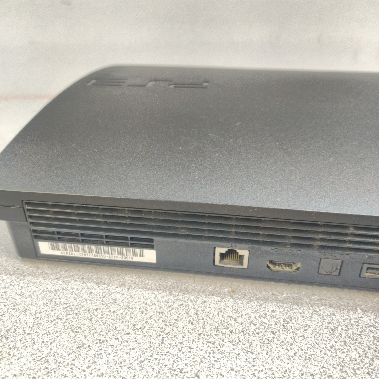 FOR PARTS Sony PlayStation 3 Slim Console ONLY (CECH-3001B) NO HDD, NO IMAGE