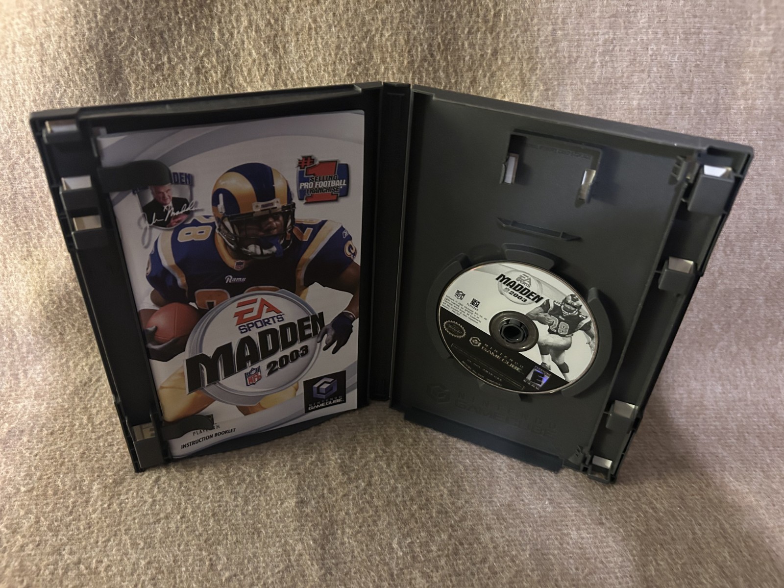 Gamecube Console Black plus controller, cords, and 3 games – TESTED WORKS