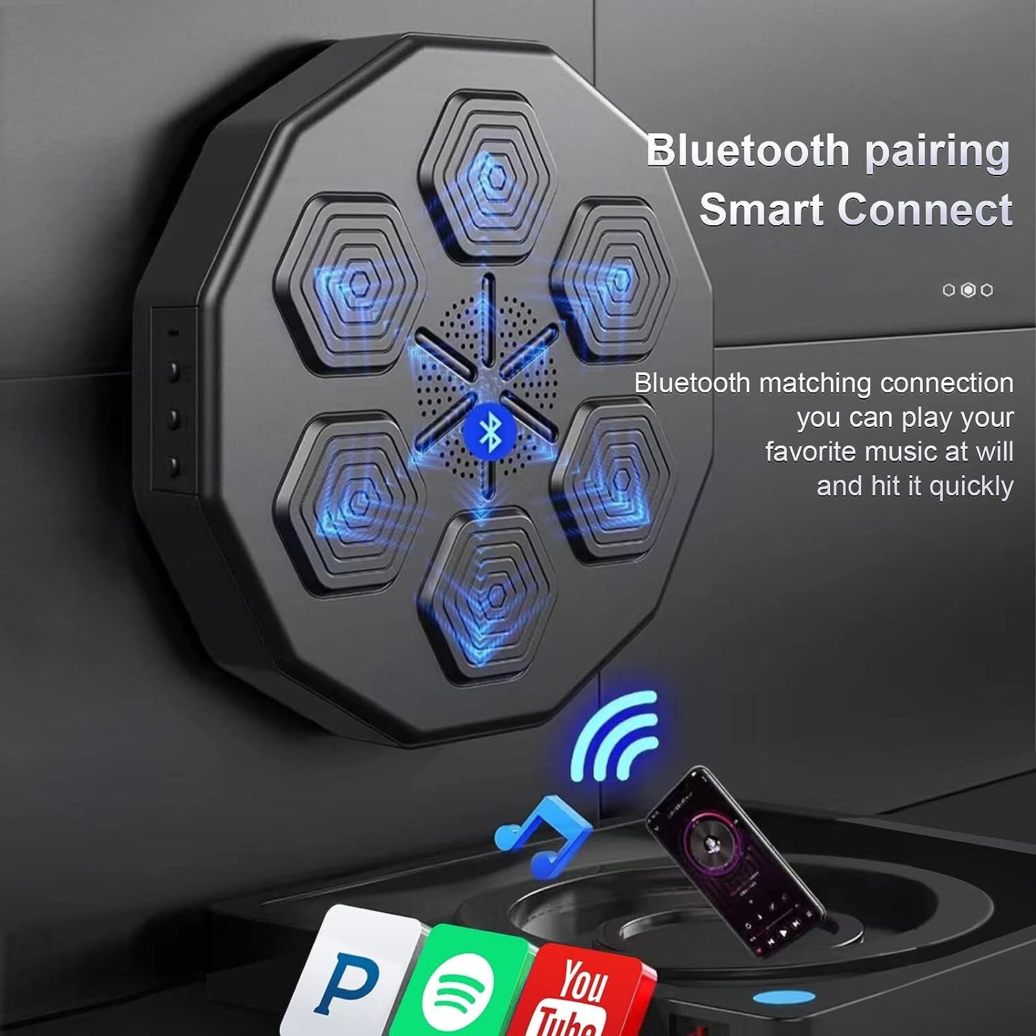 Wall Console – Music Pungiball With Sensor – 6 Lights – Music And USB Connectivity