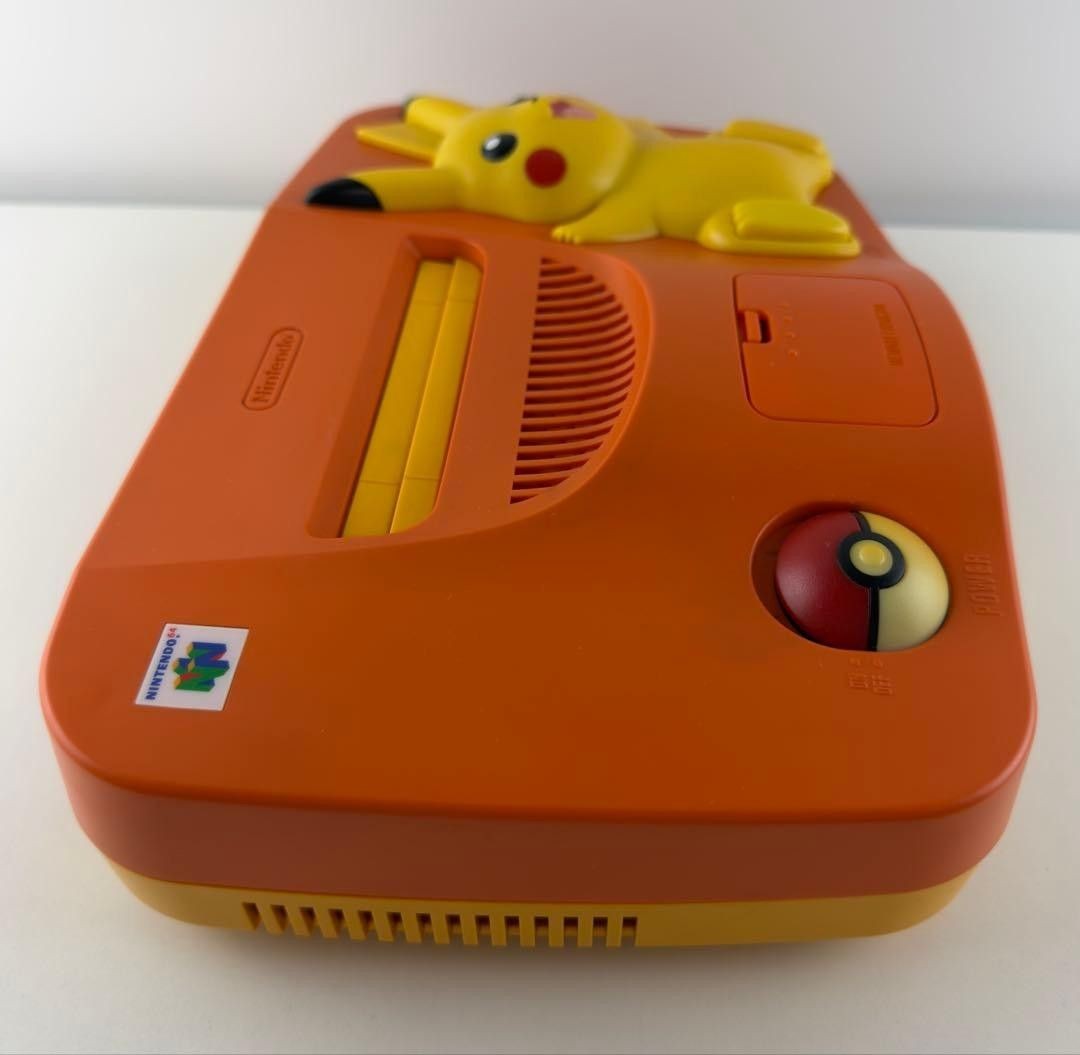 Nintendo 64 Pikachu Orange Yellow Console Pokemon N64 Japan Tested Boxed Rare