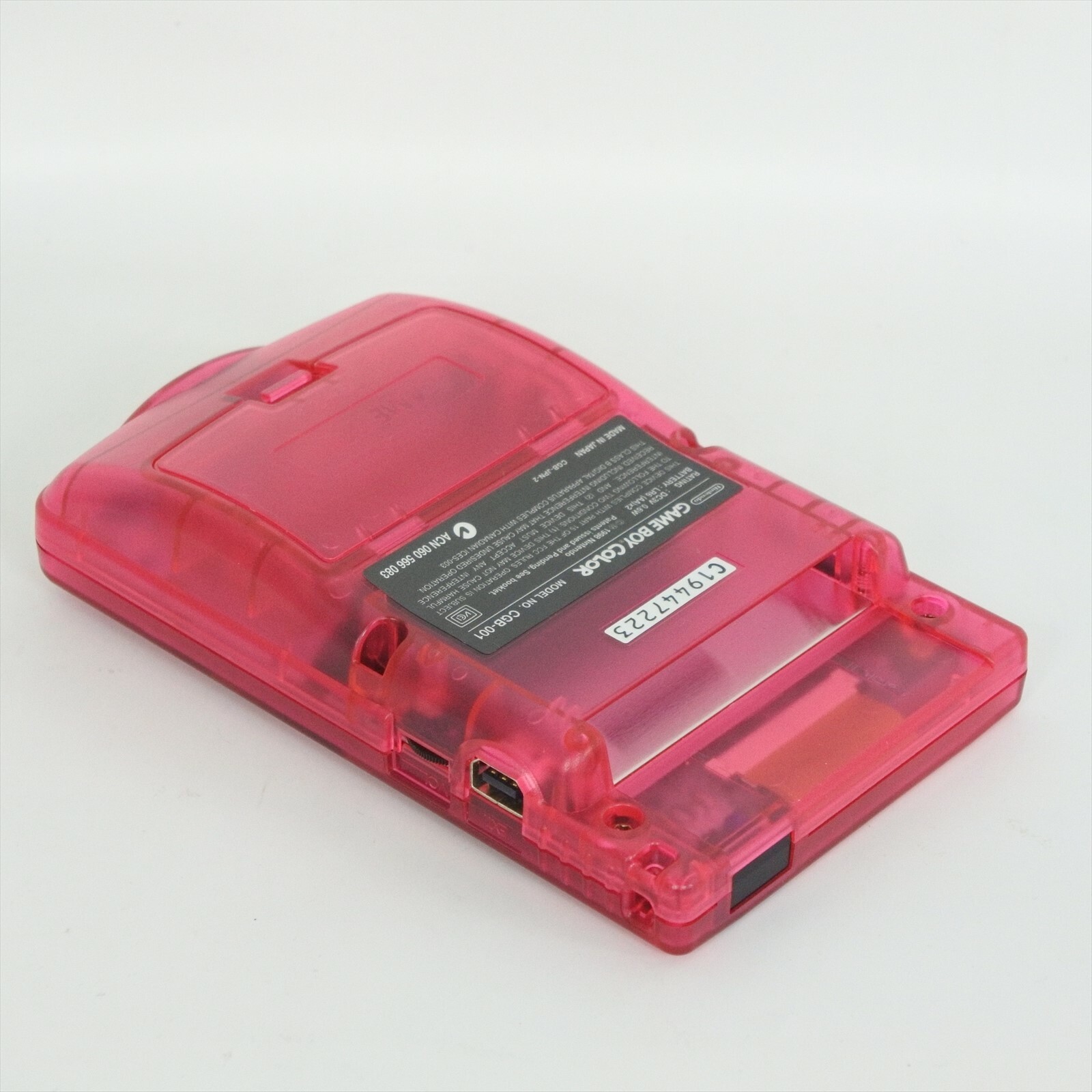 GameBoy Color Console GOOD Clear Cherry Pink Boxed Sakura Wars 7223 Nintendo gb