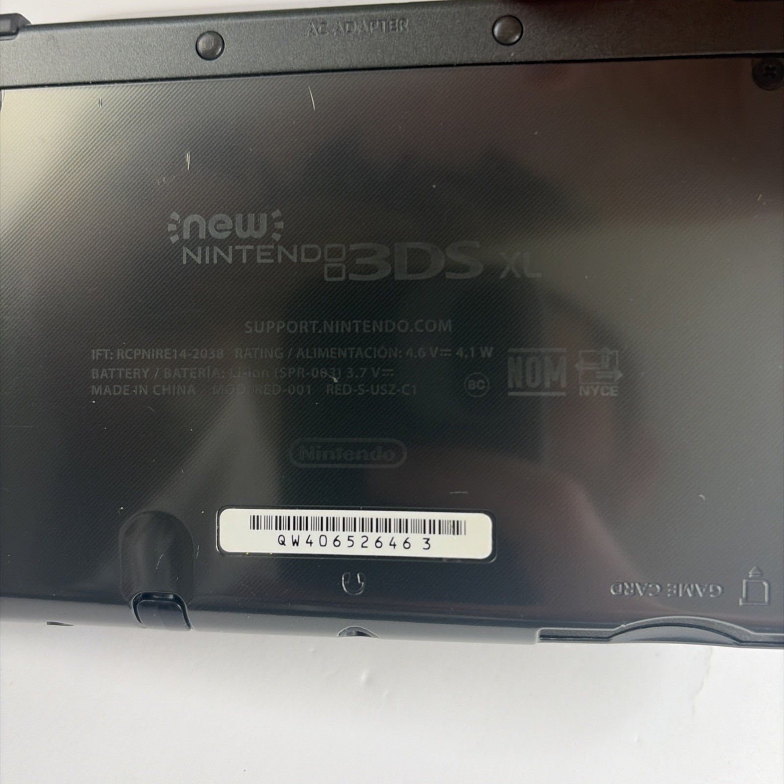 NICE! New Nintendo 3DS XL Gray Black Console Top IPS Charger Stylus US Version