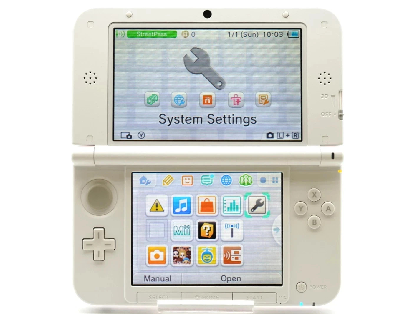 [Region Free] Nintendo 3DS XL LL Console Pink White [RANK A] English ok