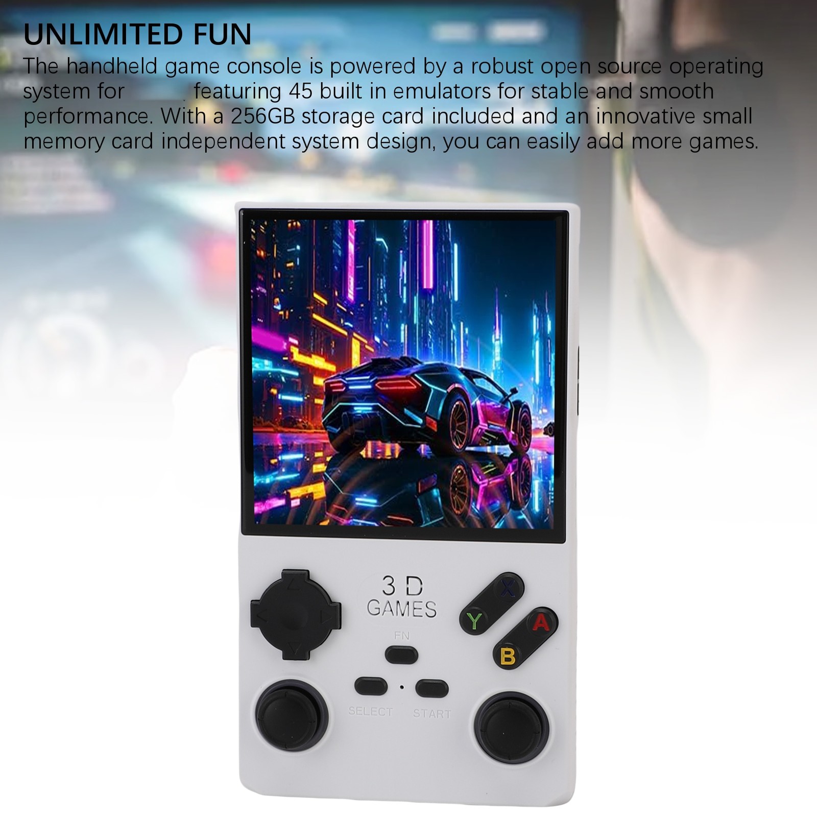 4 Inch Handheld Game Console Portable Retro Gaming Console For Open S WDCZ
