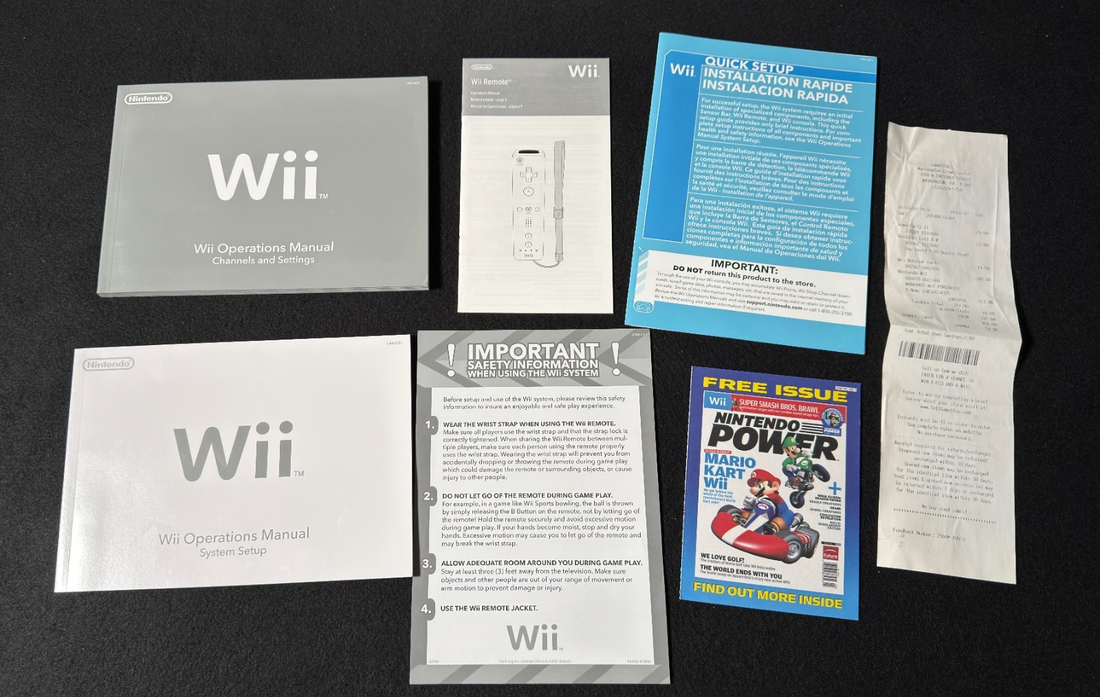 Nintendo Wii Console White – CIB with Wii Sports Bundle – *Tested*
