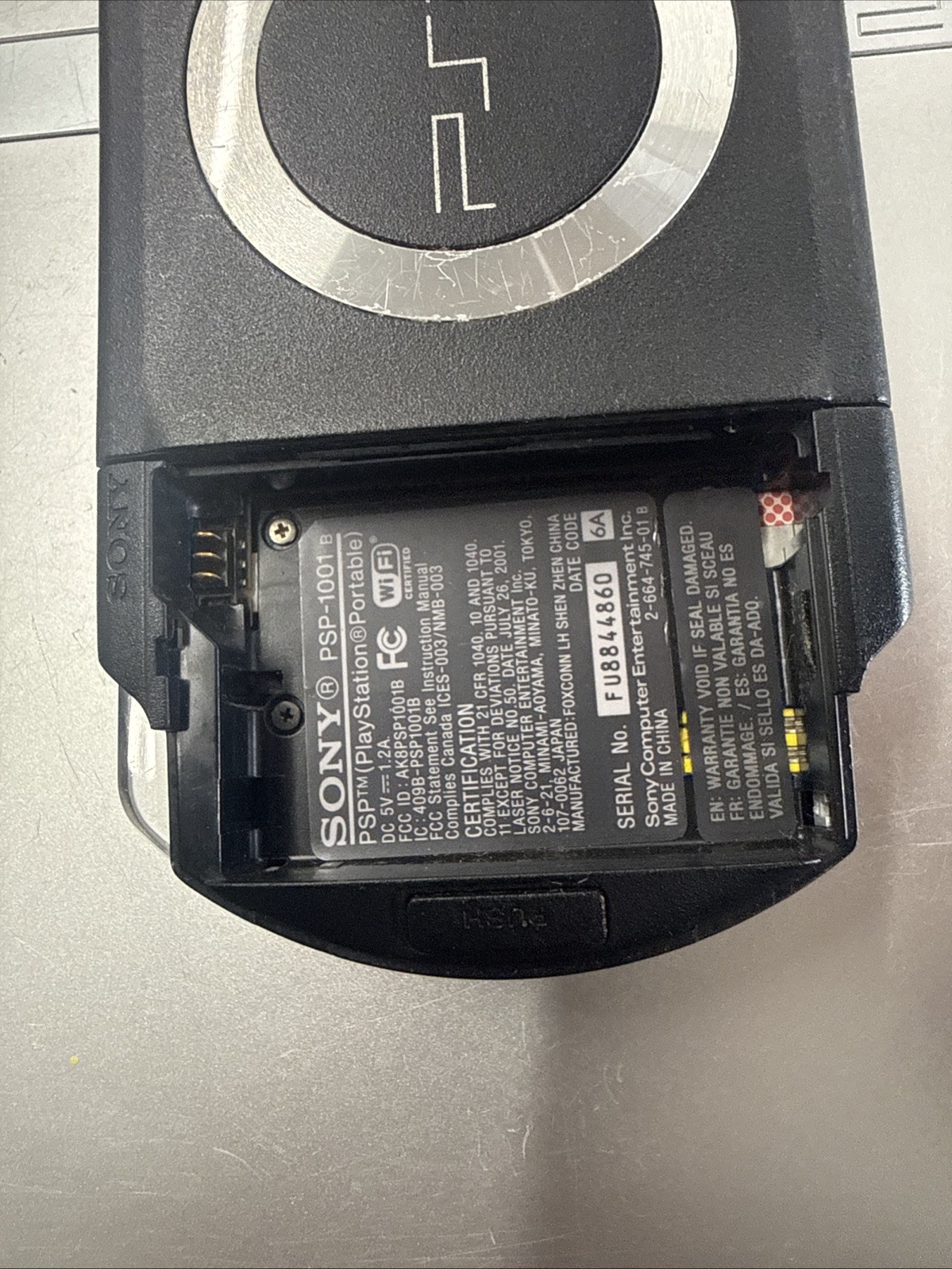 Sony Playstation PSP PSP-1001 Handheld Console Black Don’t Read