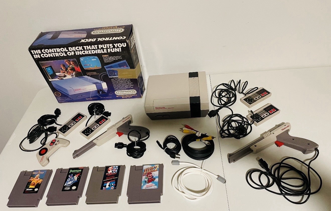 Vintage 1985 Nintendo Control Deck Mario Brothers Version With Box Best Offer !!