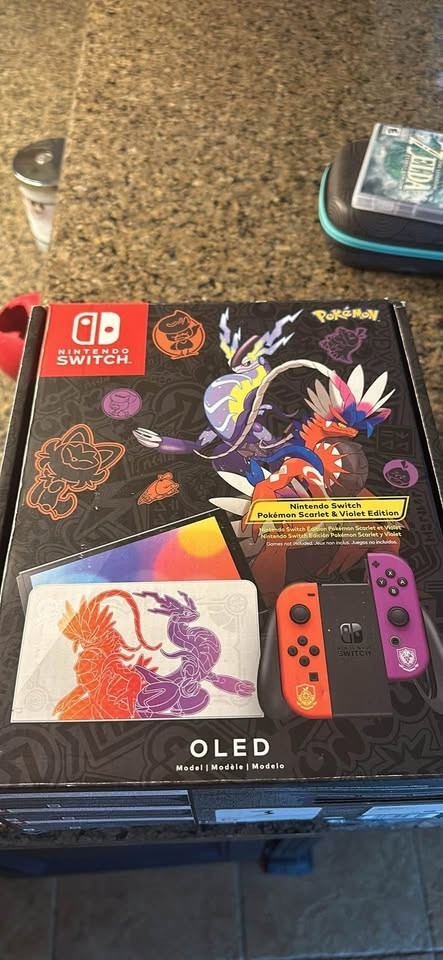 Nintendo Switch (OLED Model) HEG-001 Pokémon Scarlet & Violet Edition – 64GB…