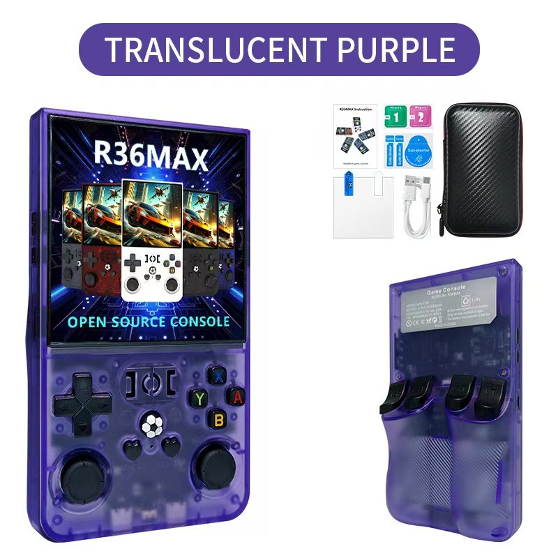 R36 Max Retro Video Game Console Consola Portable Handheld Game Player Linux