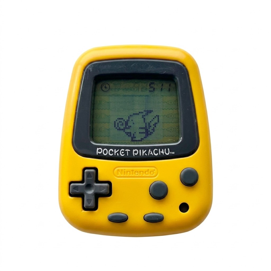 Nintendo Pocket Pikachu Yellow MPG-001 Pedometer Tested Working Cleaned Japan