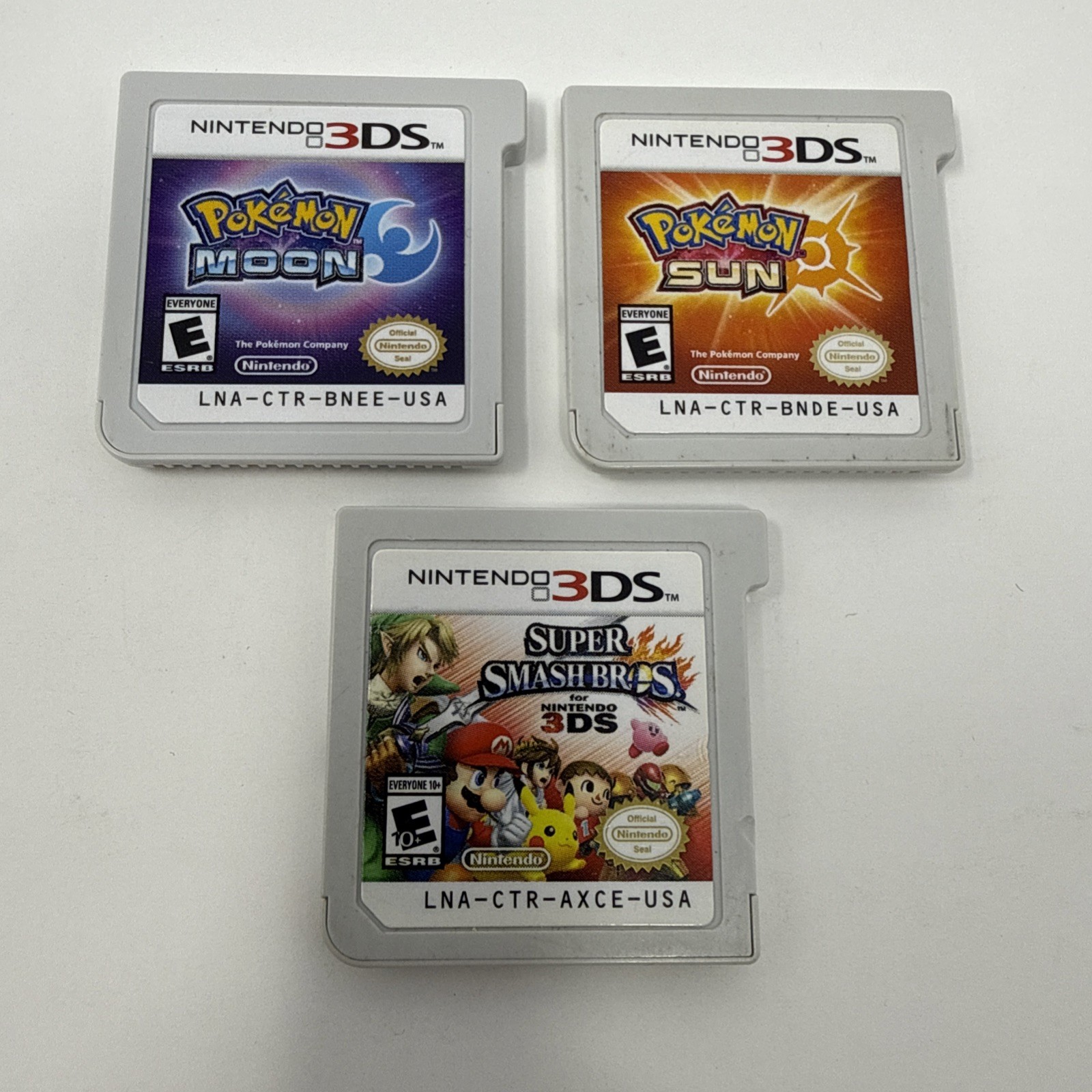 New Nintendo 3DS XL Galaxy Edition Handheld Console CIB + Pokemon & Super Smash