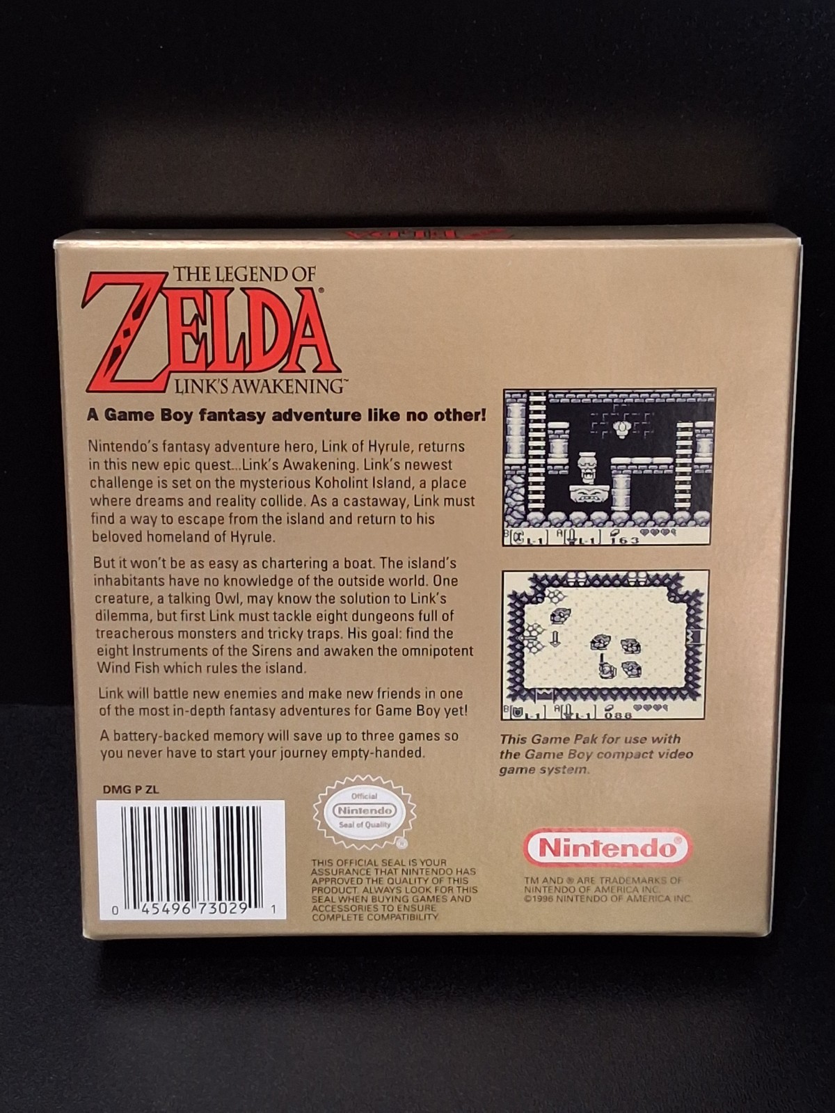 MINT The Legend of Zelda: Link’s Awakening Players Choice GameBoy CIB In BOX GBC