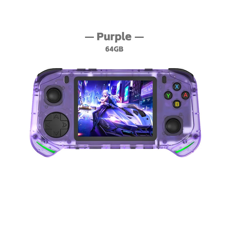 RX6H Retro Handheld Game Console Linux System 3.5 Inch IPS Screen Portable Pocke