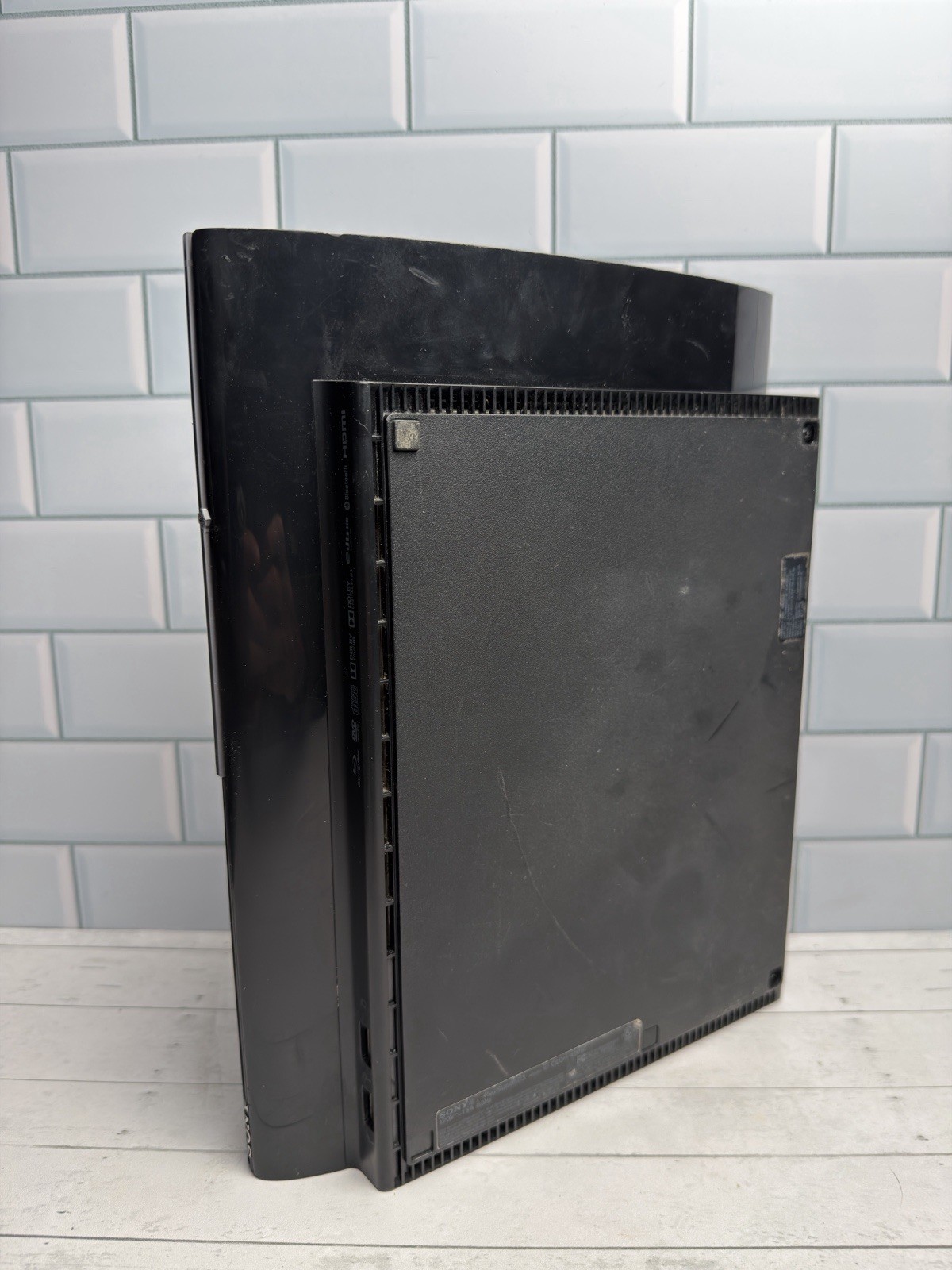 Sony Playstation 3 PS3 Super Slim Black 500gb CECH-4201C With Camo DualShock HEN