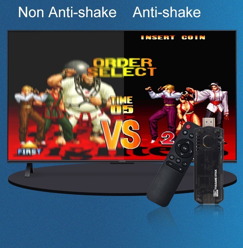 8K 64G HDMI TV Video Game Stick X8 Gaming Console Gamepad 2 Wireless Controller