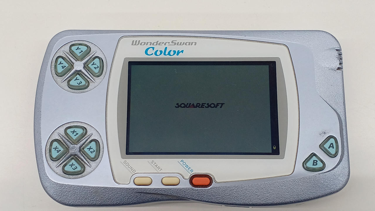 BANDAI WonderSwan Color SWJ-777C2B Crystal Silver Japan Tested Console Used