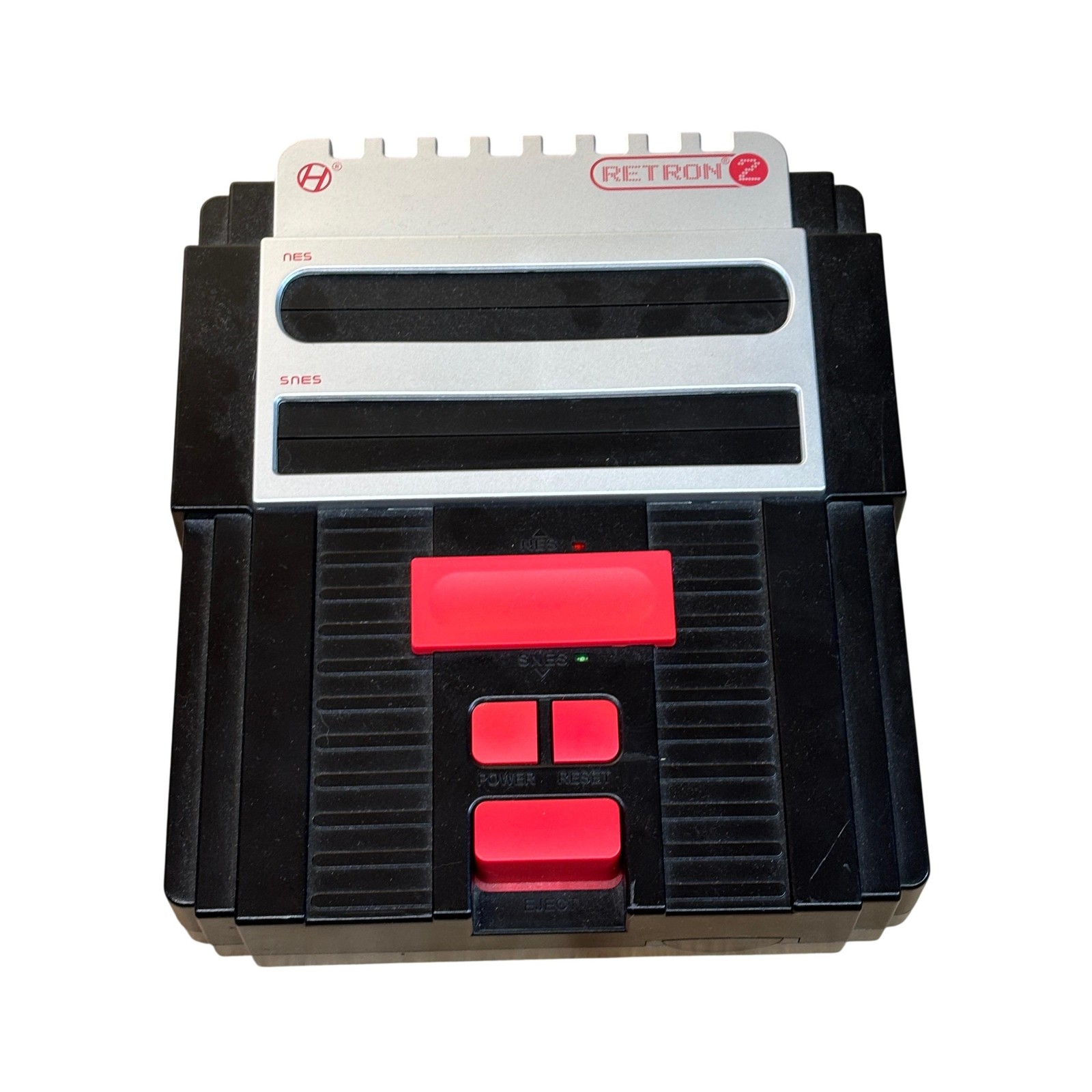 Hyperkin Retron 2 M05932-BK Black 2-In-1 Retro Home Video Gaming Console 8PO8