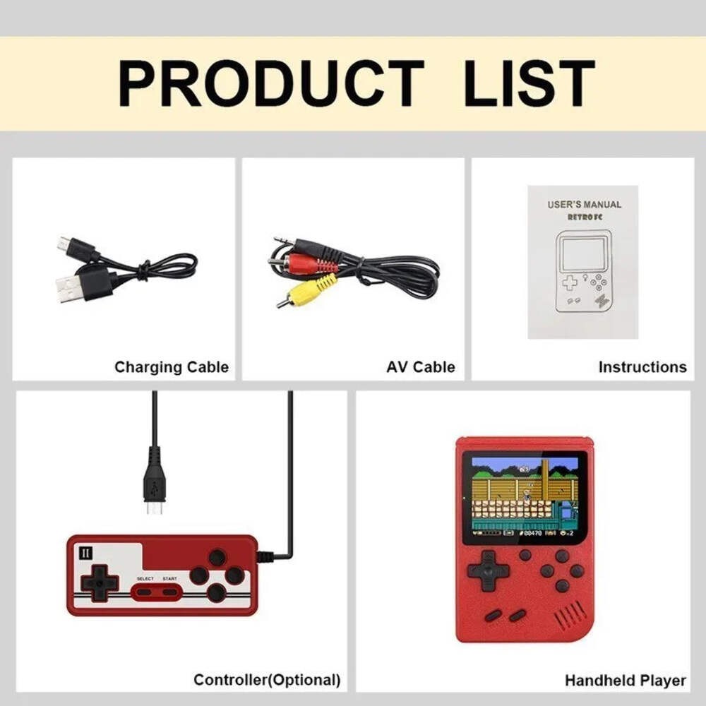 2.4Inch Retro Portable Mini Handheld Game Player 8 Bit Video Game Console Built-