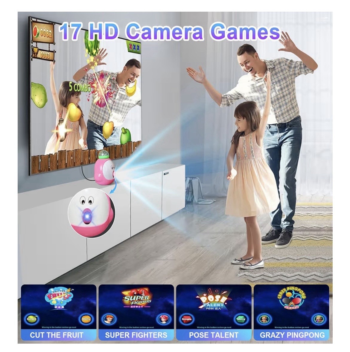 TV Game Console with 100+ Games, 2 Wireless Controllers, HDMI Plug & Play – I…