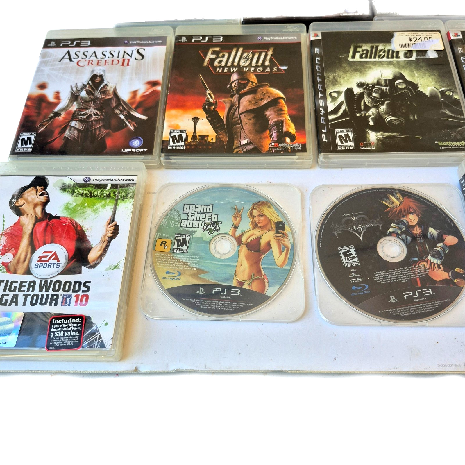 PS3 Console BUNDLE, 3 Controllers, 18 GAMES, Cords, Mic, CECH 4001 B – TESTED