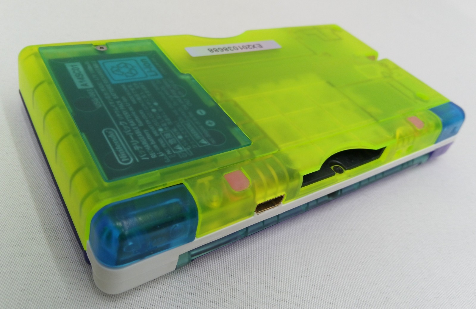 Nintendo DS Lite ReShell Purple Neon Yellow Blue Pink Gold USB Cable Gameboy GBA