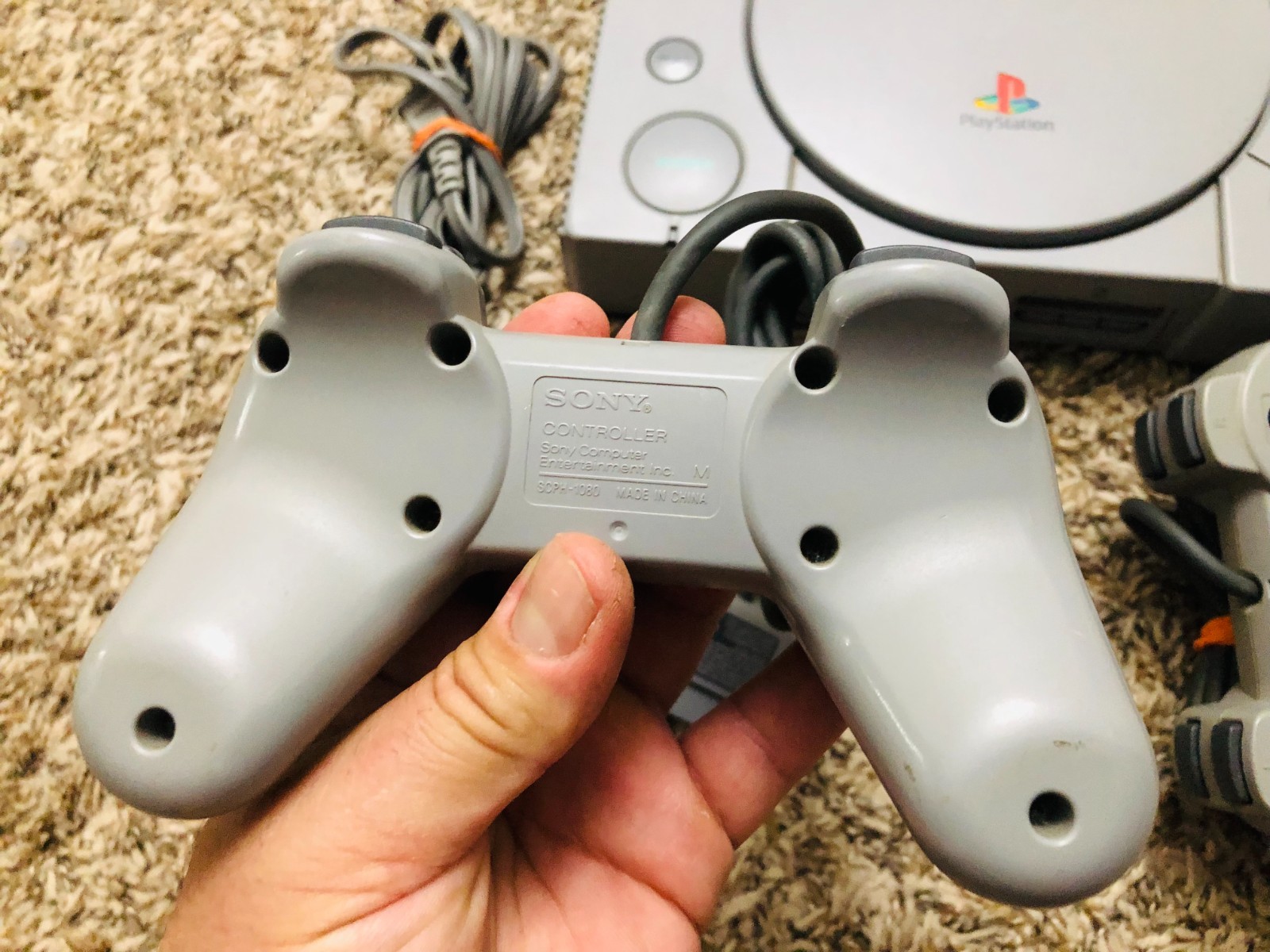 Sony PlayStation 1 Game Console – Gray w/ 2 OEM Controllers, Fully Tested 7