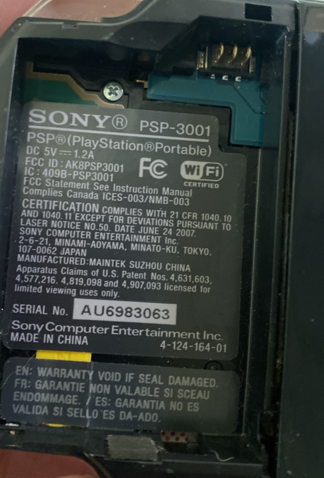 Sony PSP Handheld System With Tony hawk Game