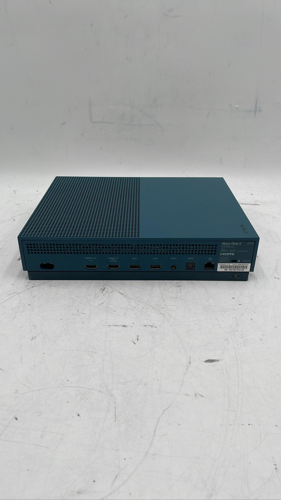 Microsoft Xbox One S Model 1681 Console HDMI Blue For Parts Or Repair