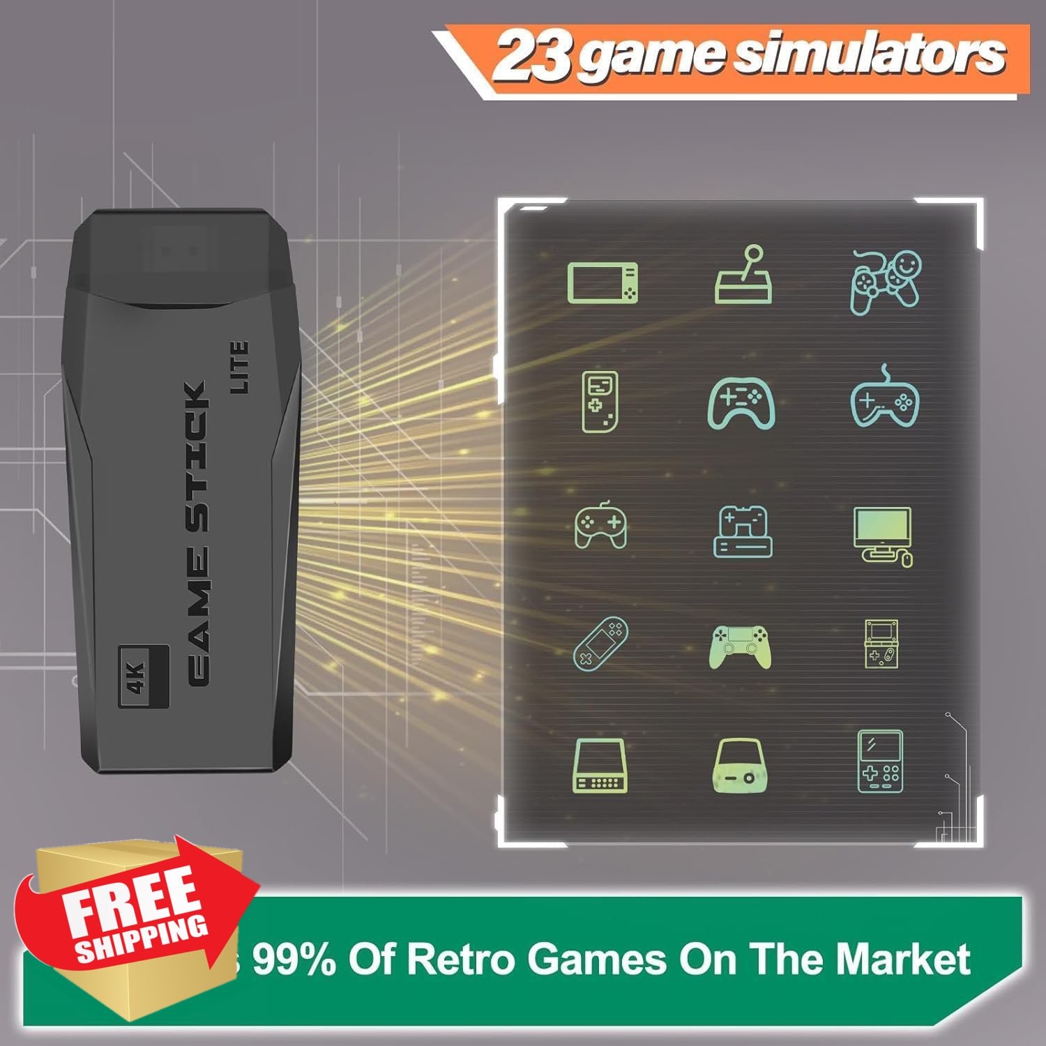 LIUWEI Retro Gaming Stick 64GB 20000+ Games