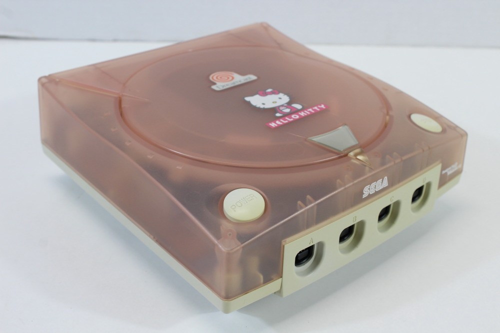 SEGA Dreamcast Hello Kitty Pink Console Controller AC AV HKT-3000 TESTED WORKING