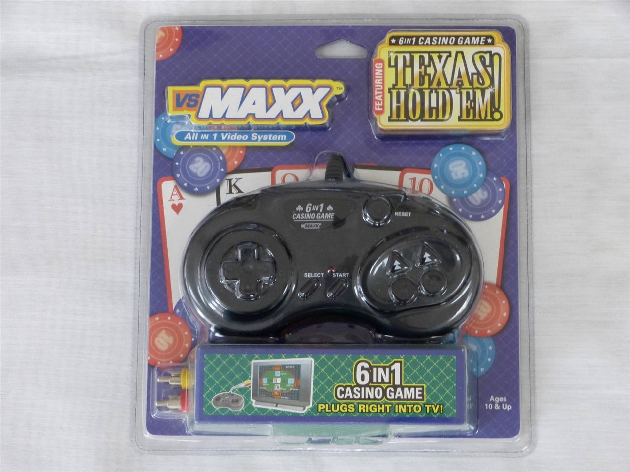 NEW – vsMAXX 6 in 1 Casino Game, All in One Video Gaming System, Poker/Slots