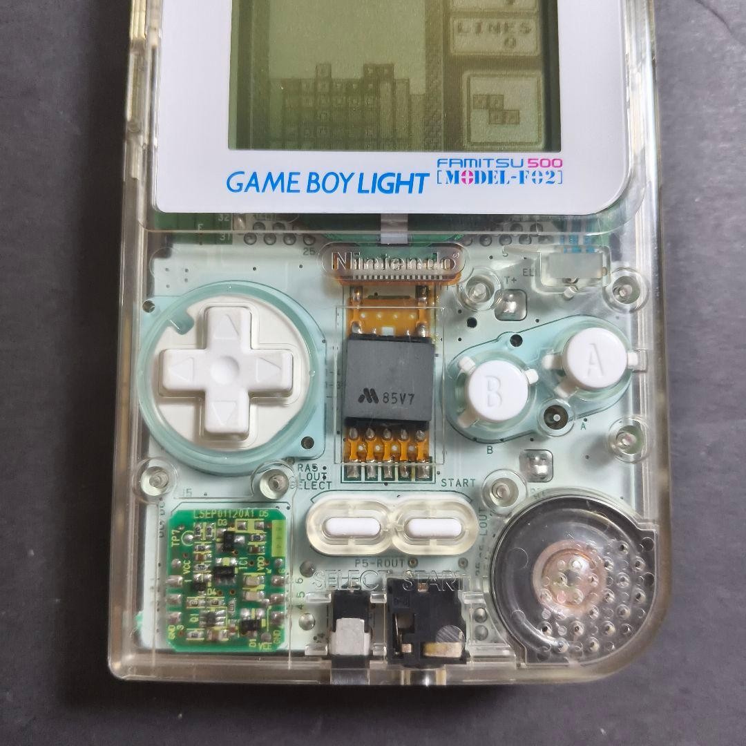 Nintendo Game Boy Light Famitsu 500 Limited Edition Clear Model-F02 Tested :JPN
