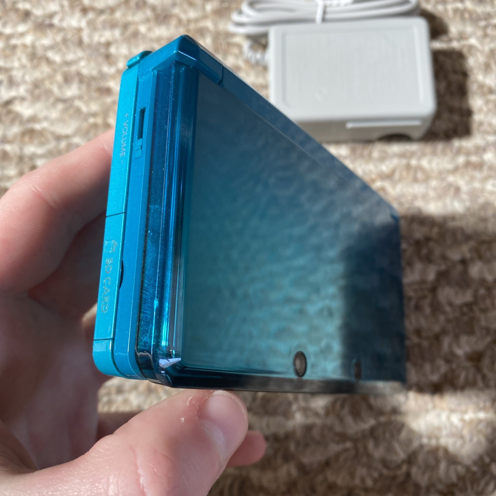 Nintendo 3DS Aqua Blue Handheld Handheld Console System CTR-001 Tested USA