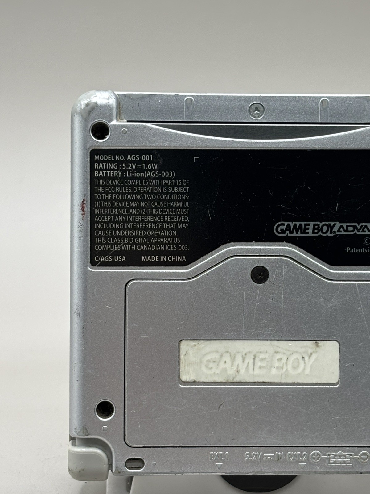 Nintendo Game Boy Advance SP – Silver (G28) READ DESCRIPTION