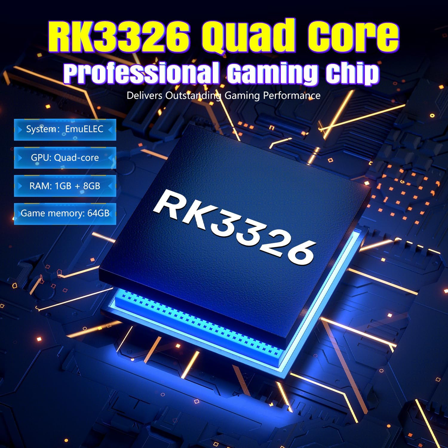 R36TMAX Retro Gaming Console with 18000+ Games, 4″ IPS Screen, 64GB Storage