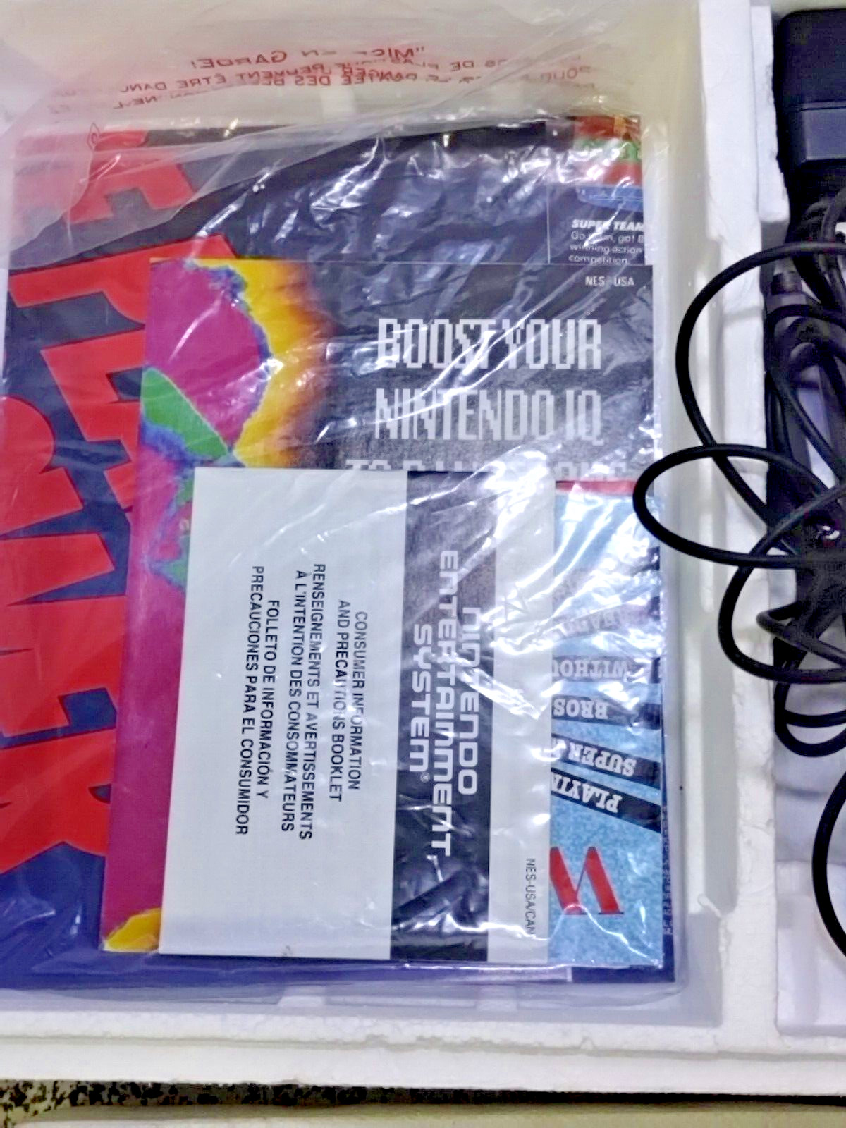 Nintendo Entertainment System Challenge Set NES Console in Box Tested Working