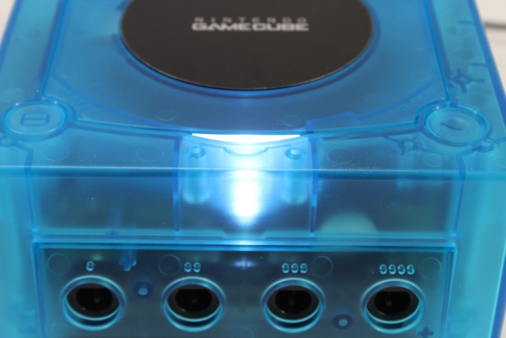 Nintendo Gamecube Console Clear Sky Ice Blue AC S-Video to HDMI NTSC-U/C DOL-001